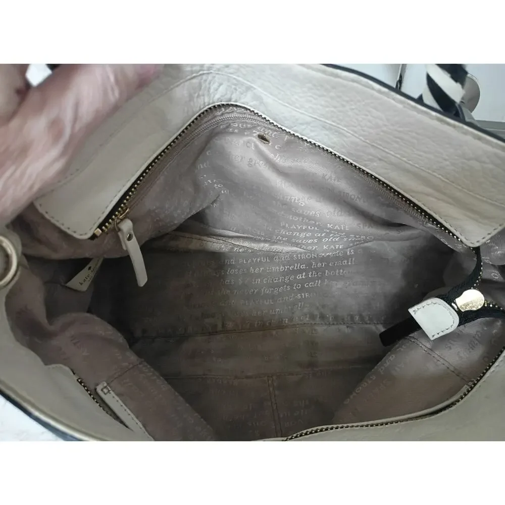 KATE SPADE Woods Drive Bodie Black Pebbled Leather Crossbody w/ Cat Charm